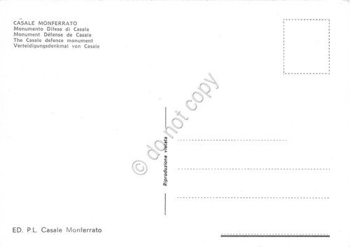 Cartolina Casale Monferrato Monumento di difesa della città e mura | Immagine Gallery 2