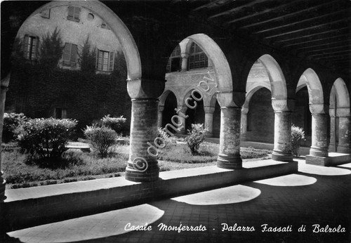 Cartolina Casale Monferrato Palazzo Fassati di Balzola 1955 | Immagine principale