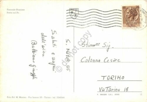 Cartolina Casale Monferrato vedute Piazza Stazione 1966 (Alessandria) | Immagine Gallery 2