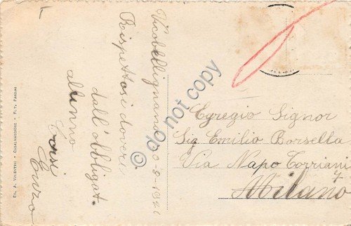 Cartolina Casalmaggiore i due Ponti sul Po 1926