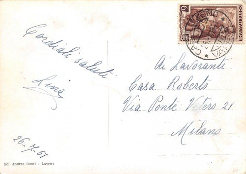 Cartolina Casalzuigno Valcuvia Panorama Notturno 1951 | Immagine Gallery 2