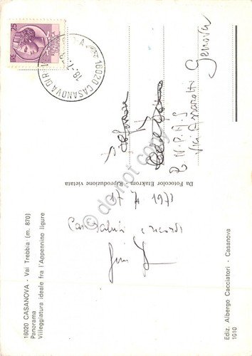 Cartolina Casanova Valtrebbia Panorama 1973 | Immagine Gallery 2