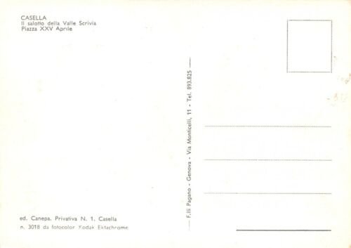 Cartolina Casella Piazza XXV Aprile Ristorante