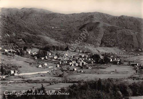 Cartolina Casella Valle Scrivia Panorama 1960 (Genova)