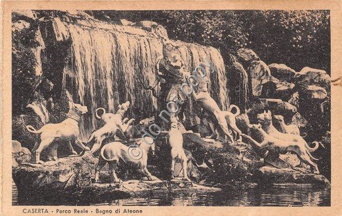Cartolina Caserta Parco Reale Bagno di Ateone | Immagine principale