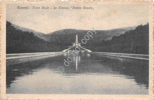 Cartolina Caserta Parco Reale Cascata Bacino Grande | Immagine principale