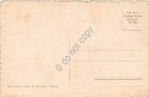 Cartolina Caserta Parco Reale Cascata Bacino Grande