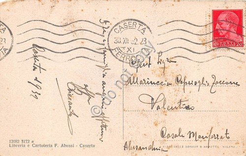 Cartolina Caserta Parco Reale Cascata Grande 1932 | Immagine Gallery 2