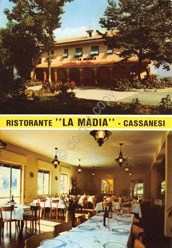 Cartolina Cassanesi Ristorante La Madia vedute (Genova)