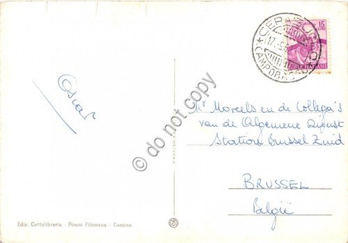 Cartolina Cassino Vedutine Hotel Florida 1962 | Immagine Gallery 2