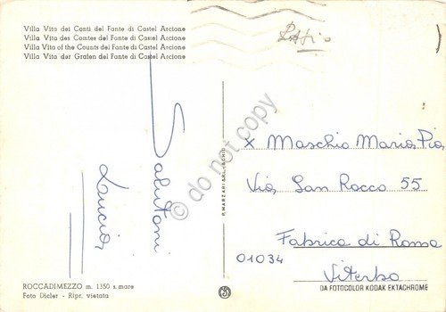 Cartolina Castel Arcione Villa Vita del Fante | Immagine Gallery 2
