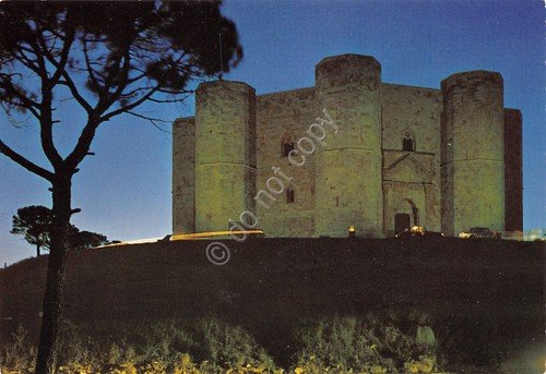 Cartolina Castel Del Monte notturno (Bari) | Immagine principale