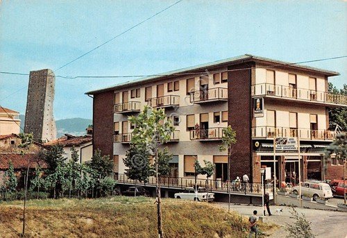 Cartolina Castel di Casio Hotel Dancing Della Torre 1975