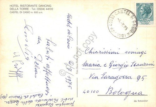 Cartolina Castel di Casio Hotel Dancing Della Torre 1975 | Immagine Gallery 2