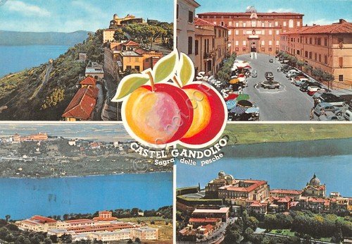 Cartolina Castel Gandolfo Sagra delle pesche vedute varie | Immagine principale