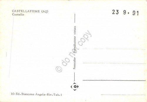 Cartolina Castellafiume Castello | Immagine Gallery 2