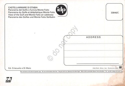 Cartolina Castellamare di Stabia Funivia Monte Faito panorama golfo anni … | Immagine Gallery 2