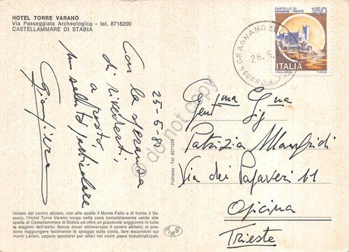 Cartolina Castellamare di Stabia Hotel Torre Varano 1981 | Immagine Gallery 2