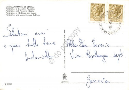 Cartolina Castellamare di Stabia Panorama e Castello Angioino anni '70 … | Immagine Gallery 2