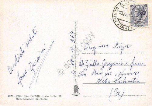 Cartolina Castellamare di Stabia vedute varie 1964 | Immagine Gallery 2