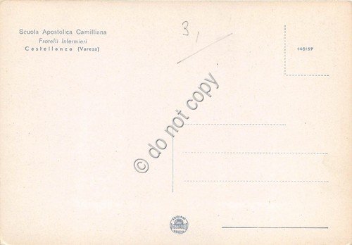 Cartolina Castellanza Scuola Apostolica Camilliana Aula (Varese) | Immagine Gallery 2
