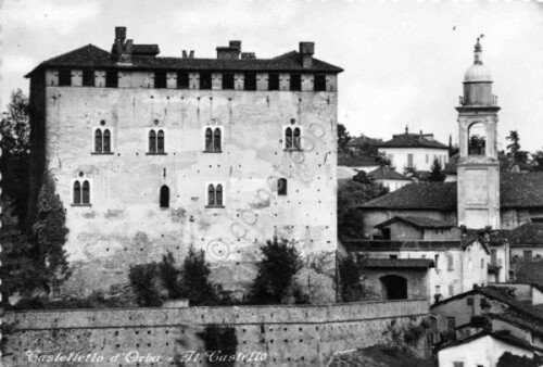 Cartolina Castelletto d'Orba il Castello 1957