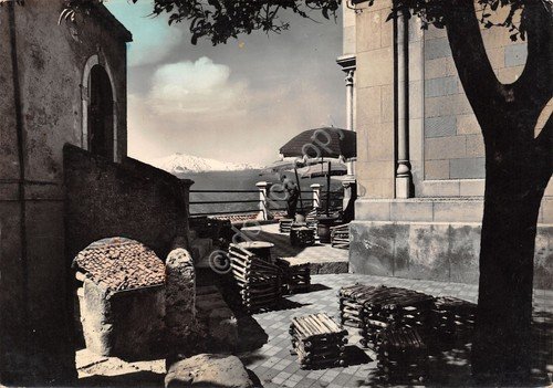 Cartolina Castelmola di Taormina Piazza Duomo Caffè Turrisi 1962 | Immagine principale