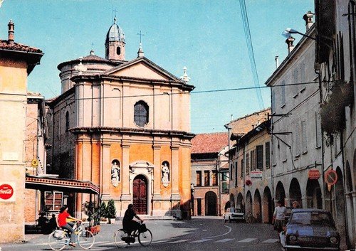 Cartolina Castelnovo di Sotto Chiesa Parrocchiale S. Andrea