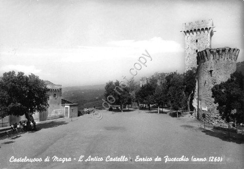 Cartolina Castelnuovo di Magra Castello Enrico da Fucecchio 1960