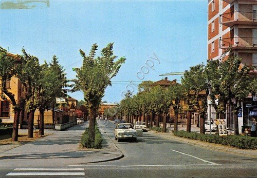 Cartolina Castelsangiovanni Viale Stazione 1968 | Immagine principale