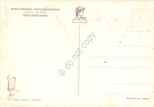 Cartolina Castelsardo Artigianato Sardo esposizione di Manca Vincenza | Immagine Gallery 2