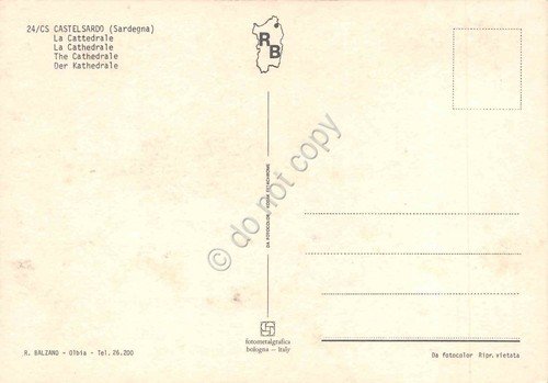 Cartolina Castelsardo Cattedrale vista dall'alto | Immagine Gallery 2