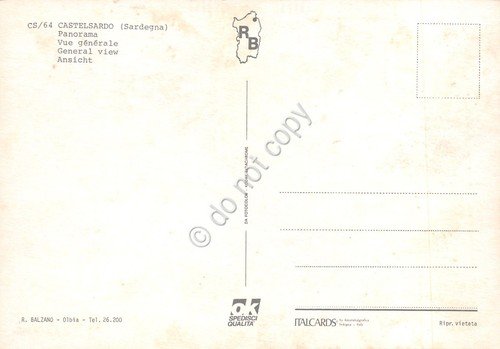 Cartolina Castelsardo Panorama con asino | Immagine Gallery 2