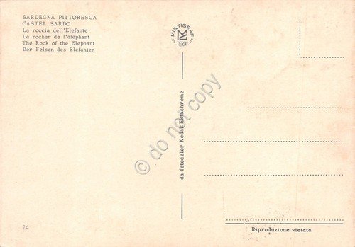 Cartolina Castelsardo Roccia dell' Elefante | Immagine Gallery 2