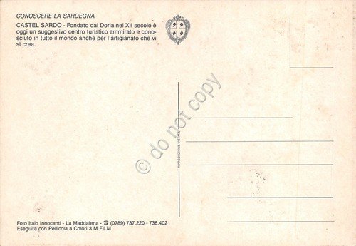 Cartolina Castelsardo vedute varie paese mare case | Immagine Gallery 2