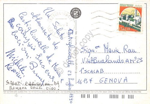 Cartolina Castiglioncello vedute varie barche sub spiaggia 1990 (Livorno) | Immagine Gallery 2