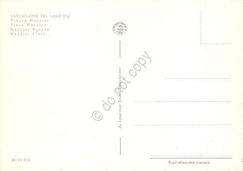 Cartolina Castiglione del Lago Piazza Mazzini auto Tabacchi case strada … | Immagine Gallery 2