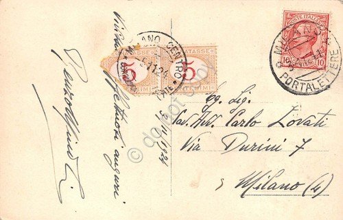 Cartolina Castiglione Olona Battistero Storia Erode Masolino 1924