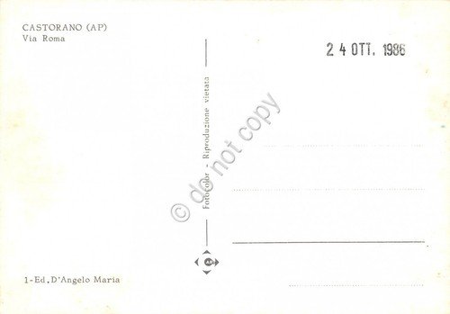Cartolina Castorano Via Roma | Immagine Gallery 2