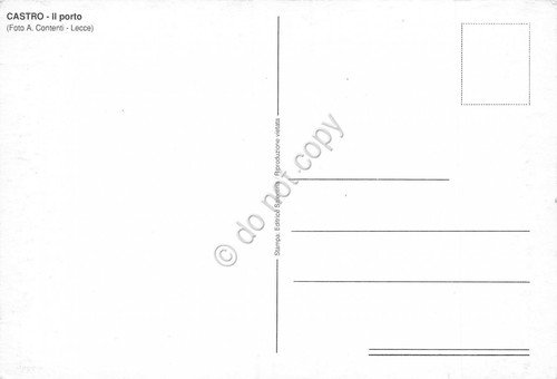 Cartolina Castro Lecce Il porto barche | Immagine Gallery 2