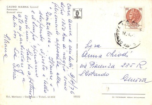 Cartolina Castro Marina Panorama 1976 | Immagine Gallery 2