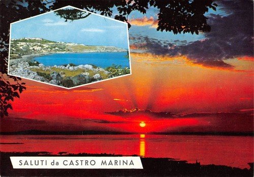 Cartolina Castro Marina panorama e tramonto (Lecce) | Immagine principale