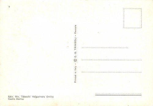 Cartolina Castro Marina panorama e tramonto (Lecce)