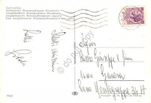 Cartolina Catania Anfiteatro Romano Piazza Stesicoro 1969 | Immagine Gallery 2