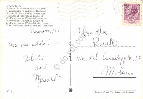 Cartolina Catania Piazza S. Francesco d'Assisi | Immagine Gallery 2