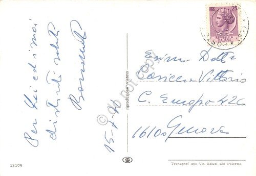 Cartolina Catania vedute varie città Brasilrecca Taxi Excelsior1971