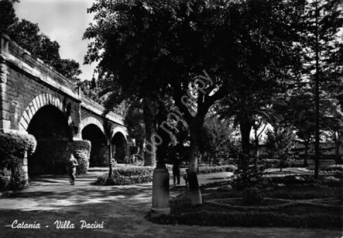 Cartolina Catania Villa Pacini Timbro Obbligazioni 1951 | Immagine principale