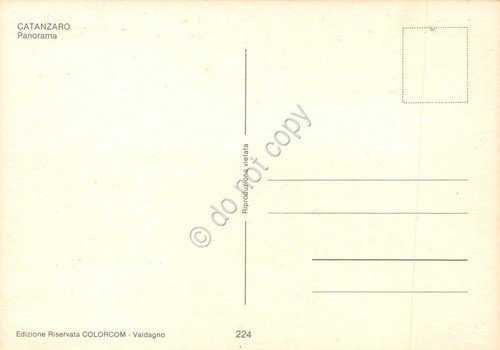 Cartolina Catanzaro panorama con ponte e città anni '80 | Immagine Gallery 2
