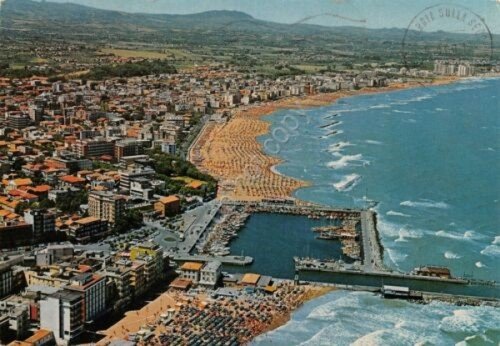 Cartolina Cattolica panorama aereo 1980 | Immagine principale