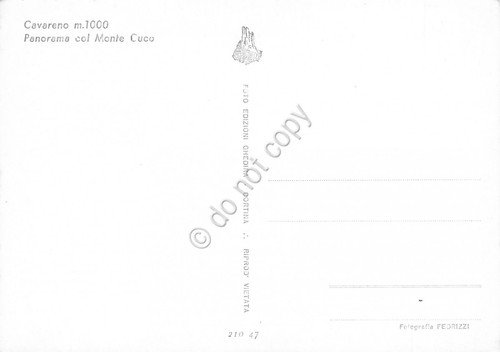 Cartolina Cavareno Panorama con Monte Cuco (Trento) | Immagine Gallery 2